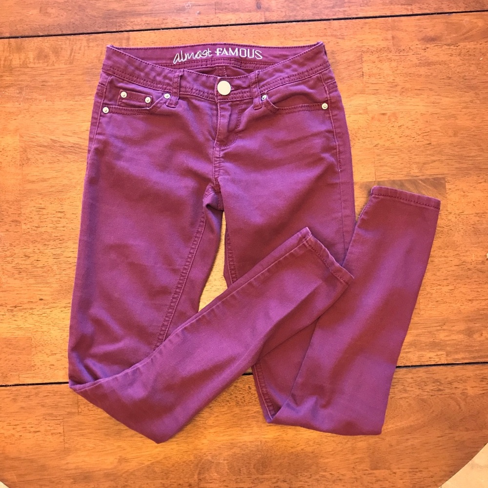 Light burgundy Skinny Jeggings